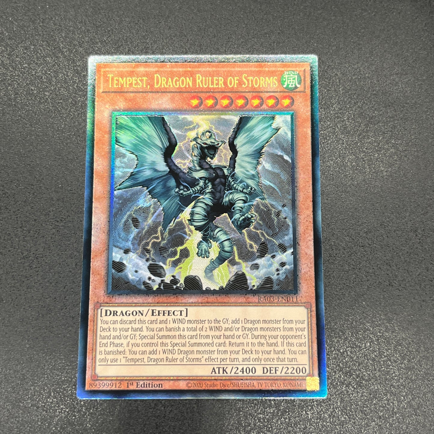 遊戯王 嵐征竜-テンペスト/レリーフ/英語/1st/EU版