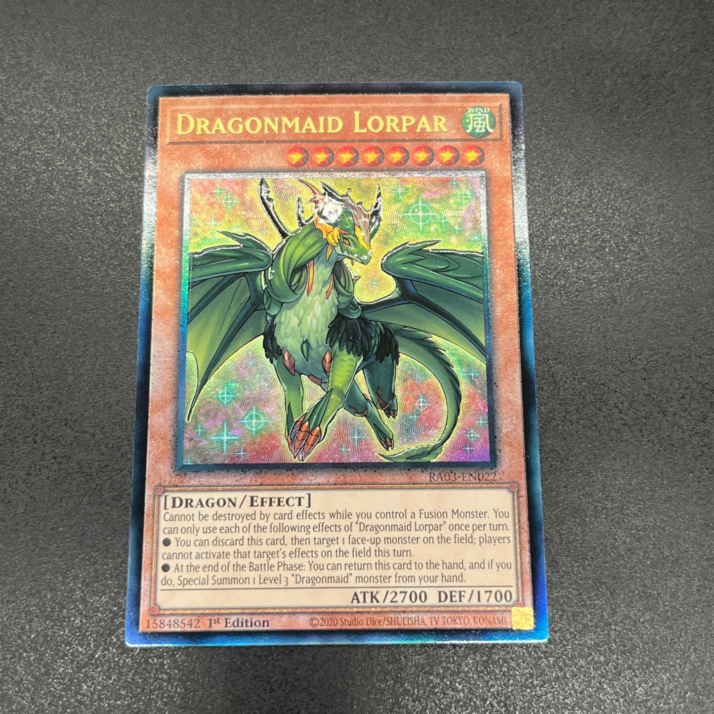 遊戯王 ドラゴンメイド・ルフト/レリーフ/英語/1st/EU