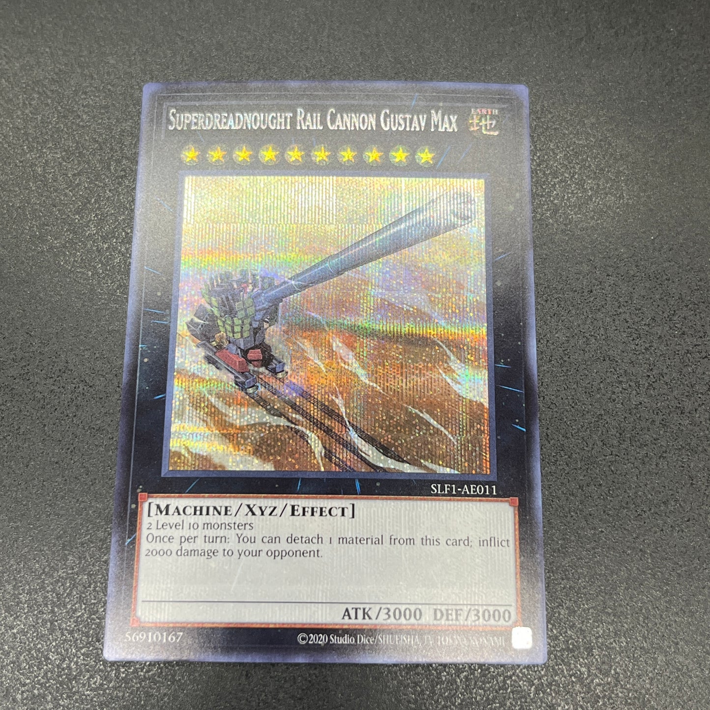 遊戯王 超弩級砲塔列車グスタフ・マックス/シークレット/英語/泰亜版