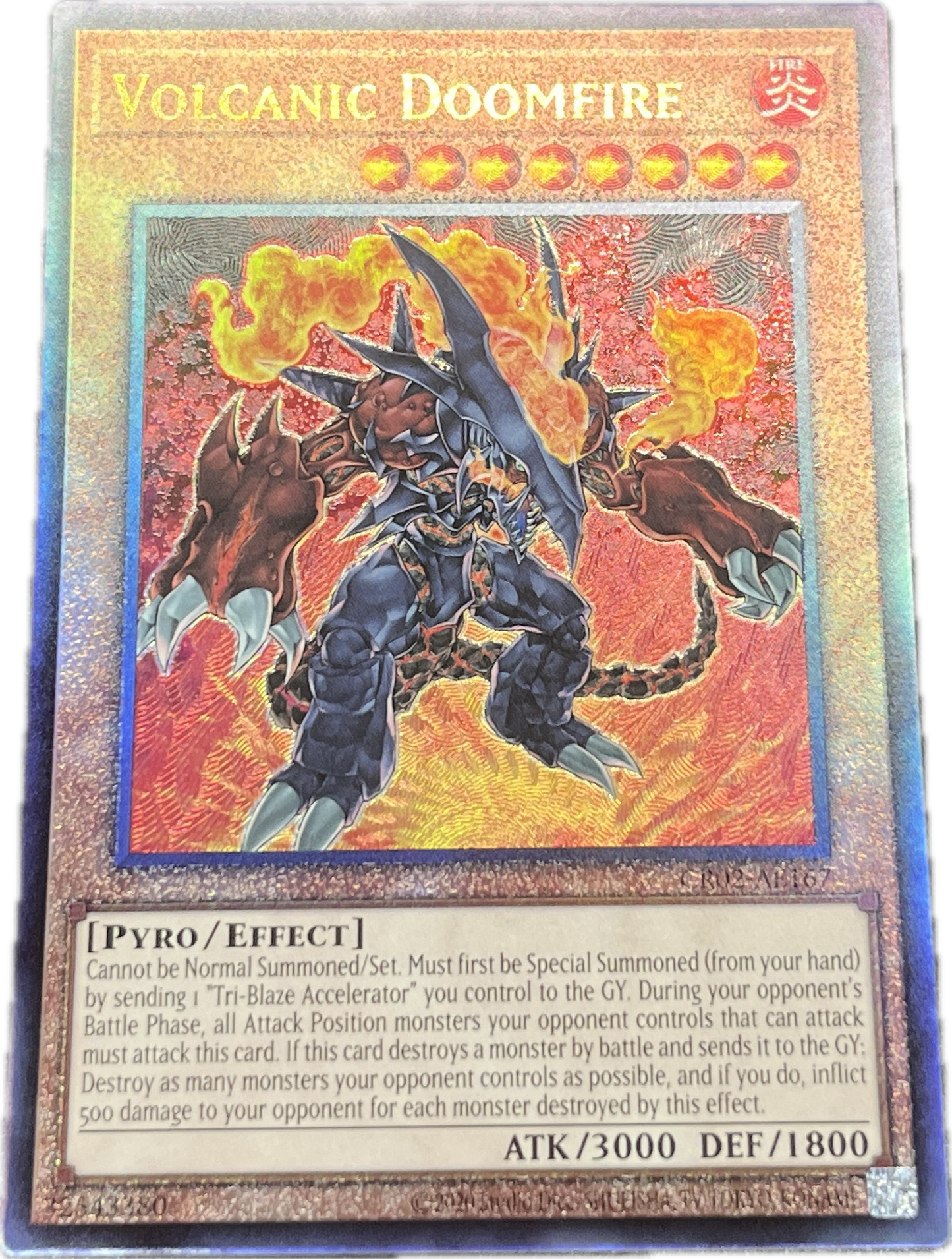 遊戯王 ヴォルカニック・デビル/レリーフ/英語/泰亜版