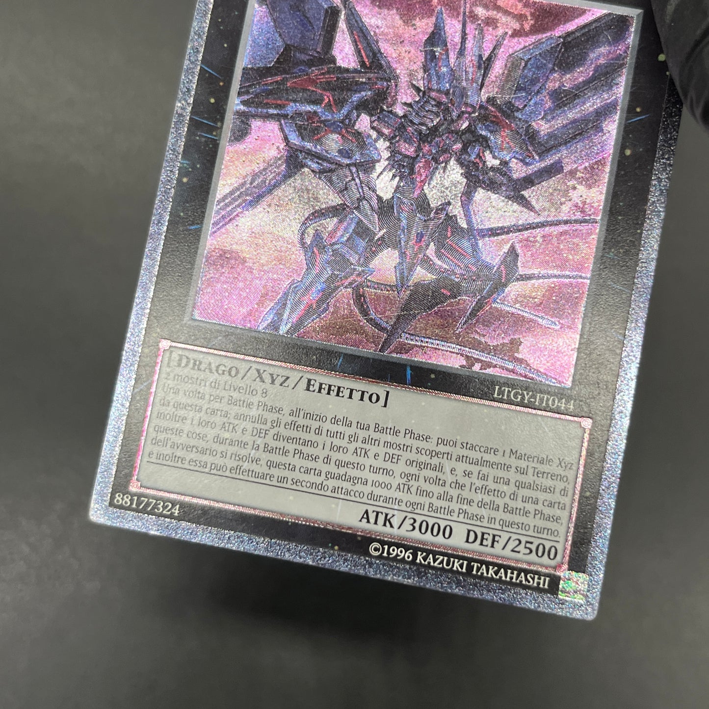 遊戯王 No.107 銀河眼の時空竜/レリーフ/イタリア/EU版