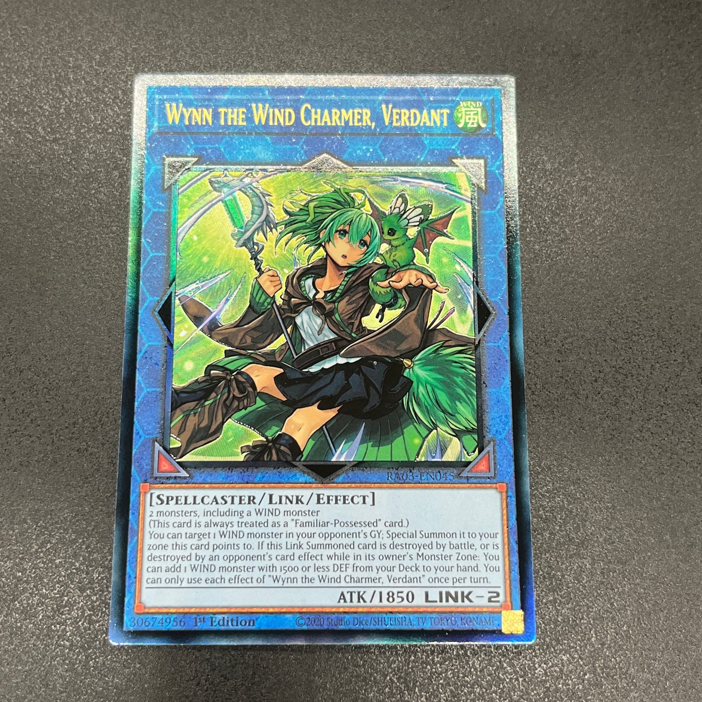 遊戯王 蒼翠の風霊使いウィン/レリーフ/英語/1st/EU