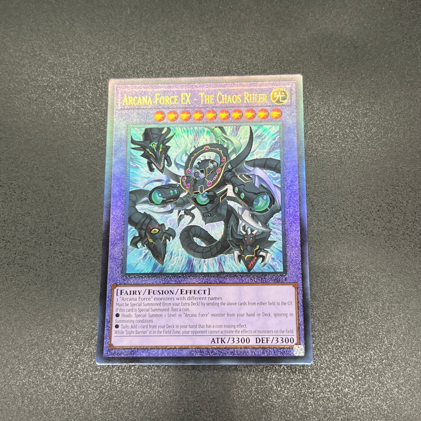 遊戯王 アルカナフォースEX-THE CHAOS RULER/レリーフ/英語/泰亜版