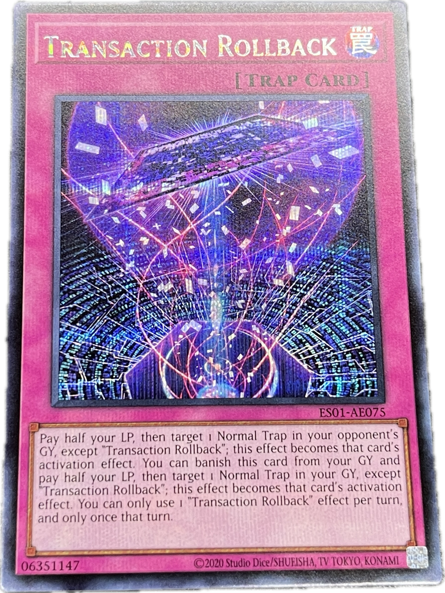 遊戯王 トランザクション・ロールバック/シークレット/英語/泰亜版