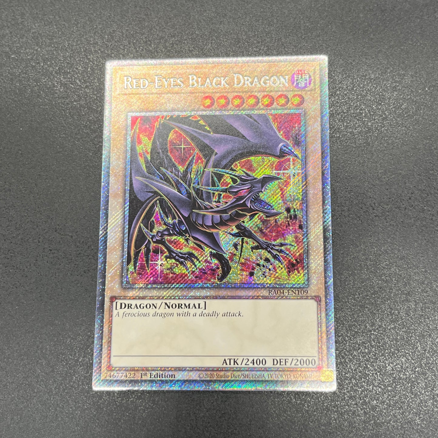 遊戯王 真紅眼の黒竜/プラチナ/英語/1st/EU版