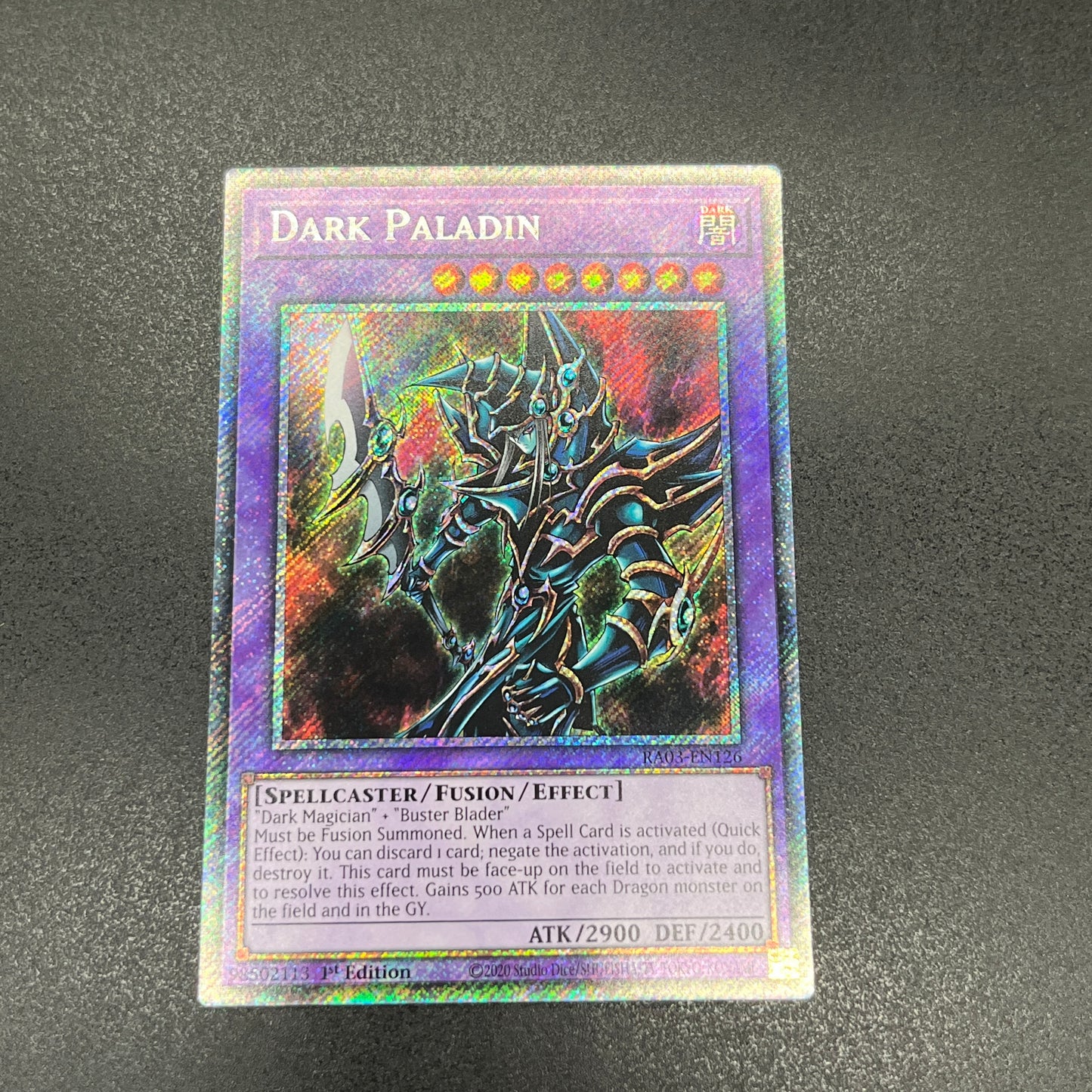 遊戯王 超魔導剣士-ブラック・パラディン/プラチナ/英語/1st/EU