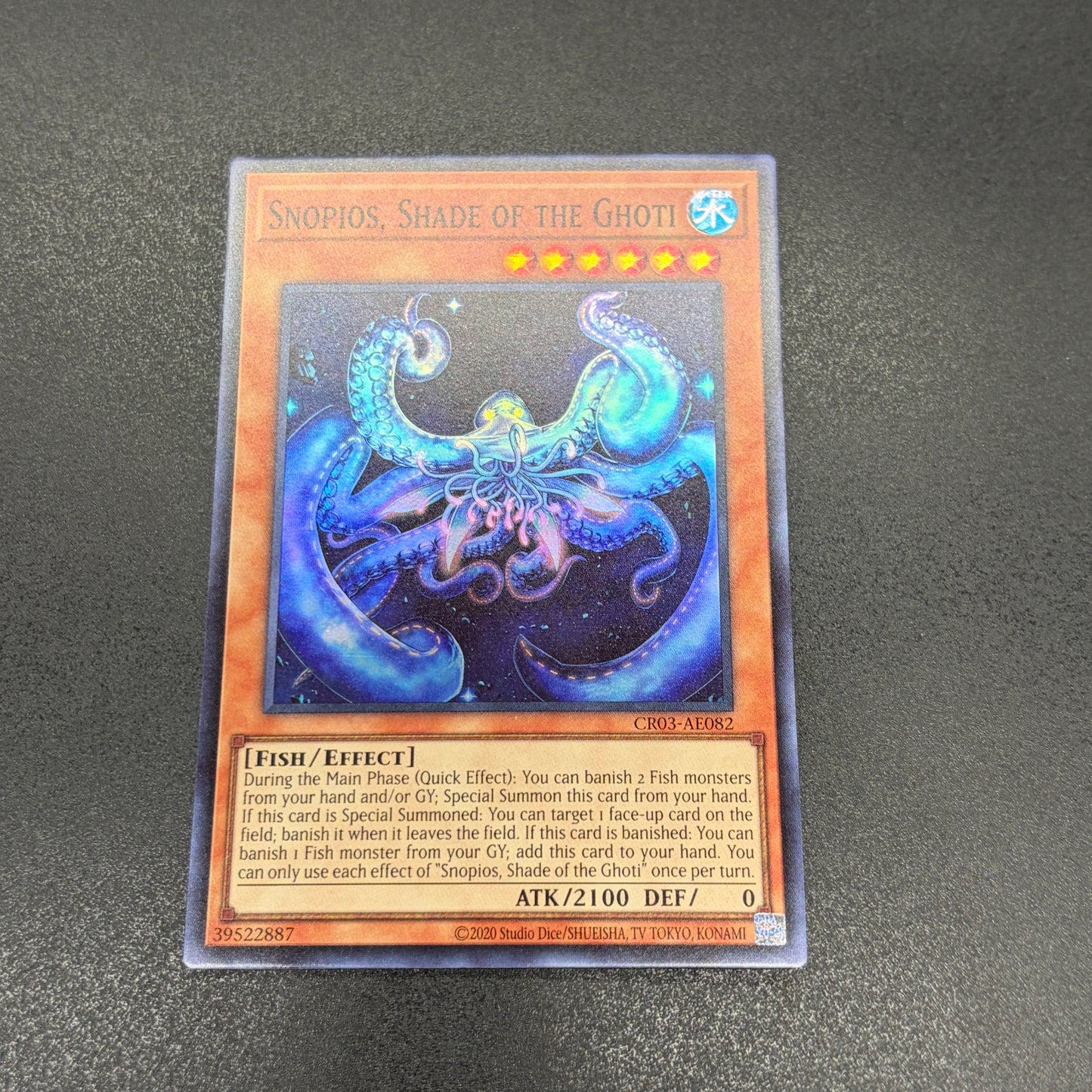 遊戯王 ゴーティスの陰影スノーピオス/スーパー/英語/泰亜版