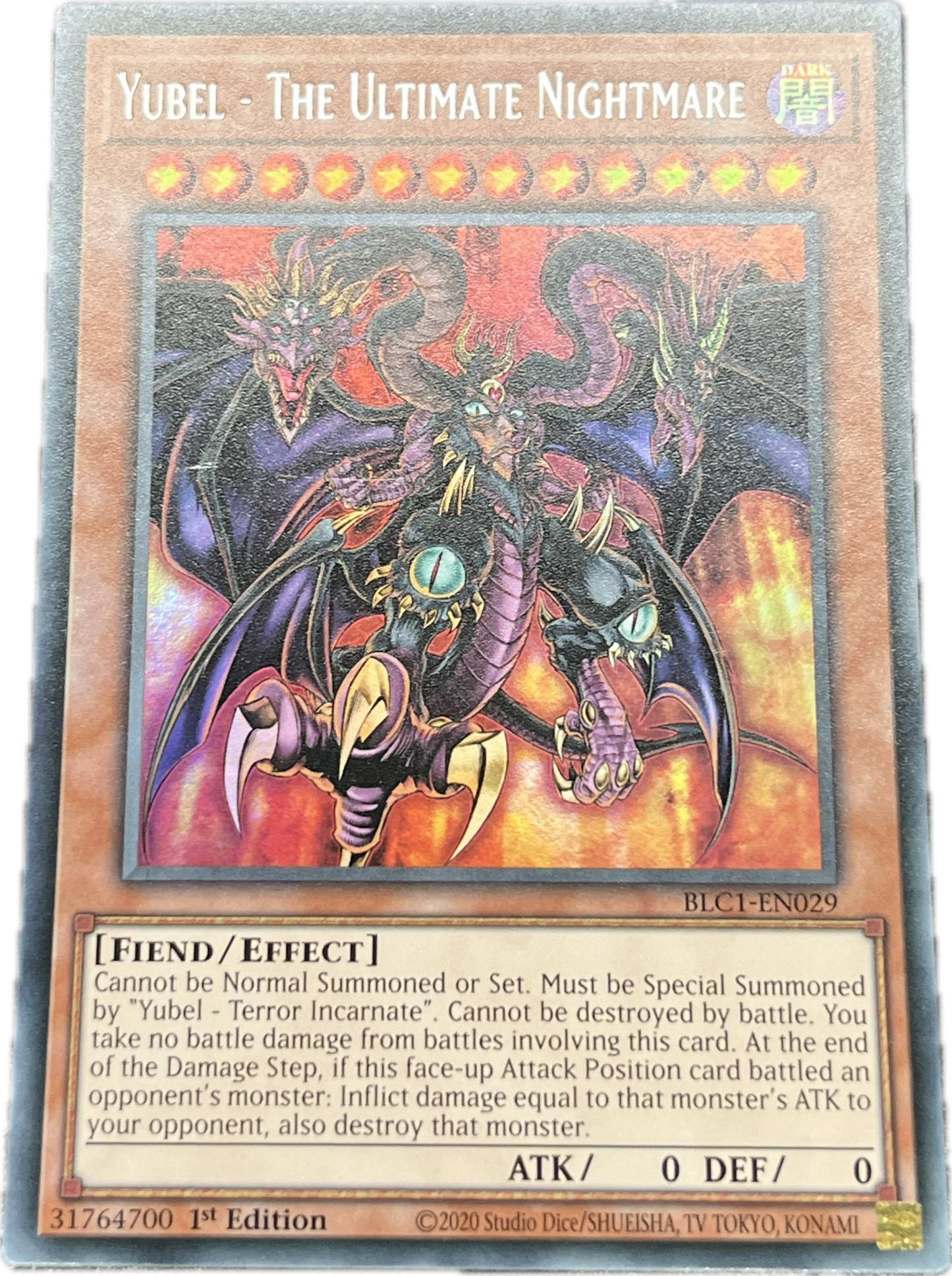 遊戯王 ユベル-Das Extremer Traurig Drachen/ウルトラ(銀文字)/英語/1st/EU