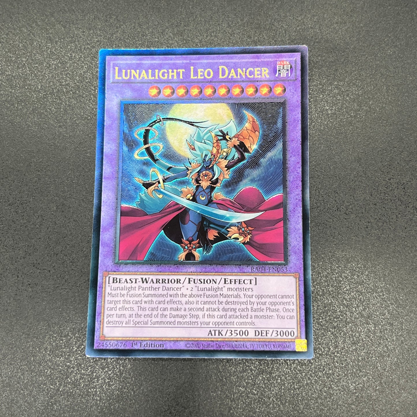 遊戯王 月光舞獅子姫/レリーフ/英語/1st/EU