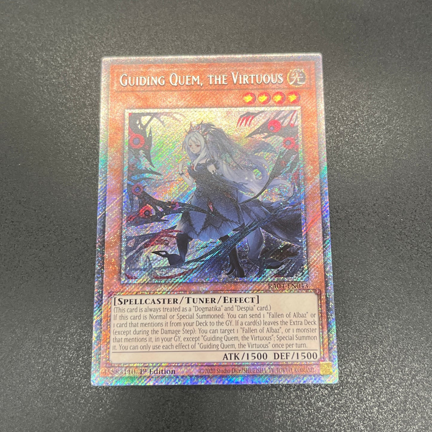 遊戯王 導きの聖女クエム/プラチナ/英語/1st/EU版