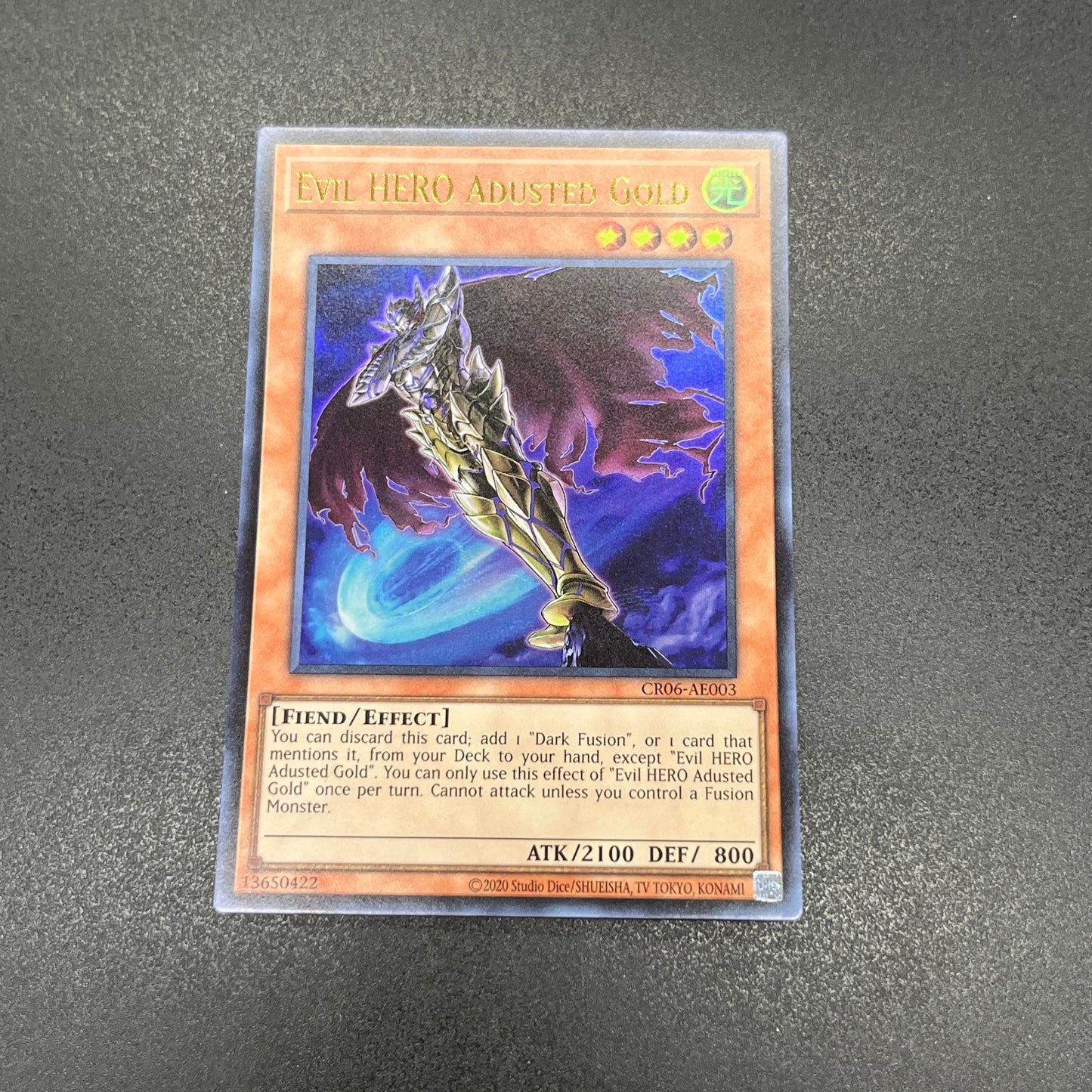 遊戯王 E-HERO アダスター・ゴールド/ウルトラ/英語/泰亜版