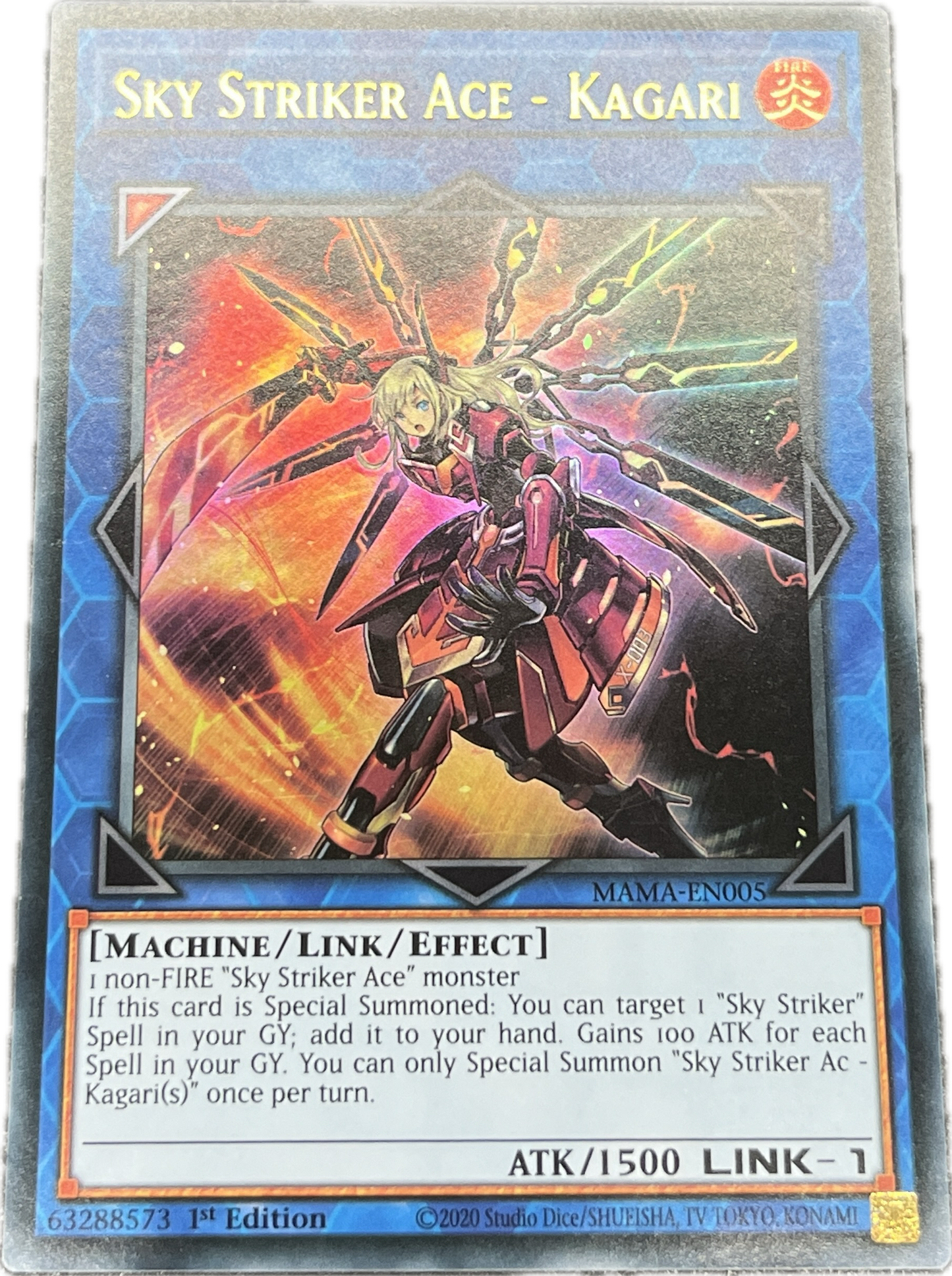 遊戯王 閃刀姫−カガリ/ウルトラ/英語/1st