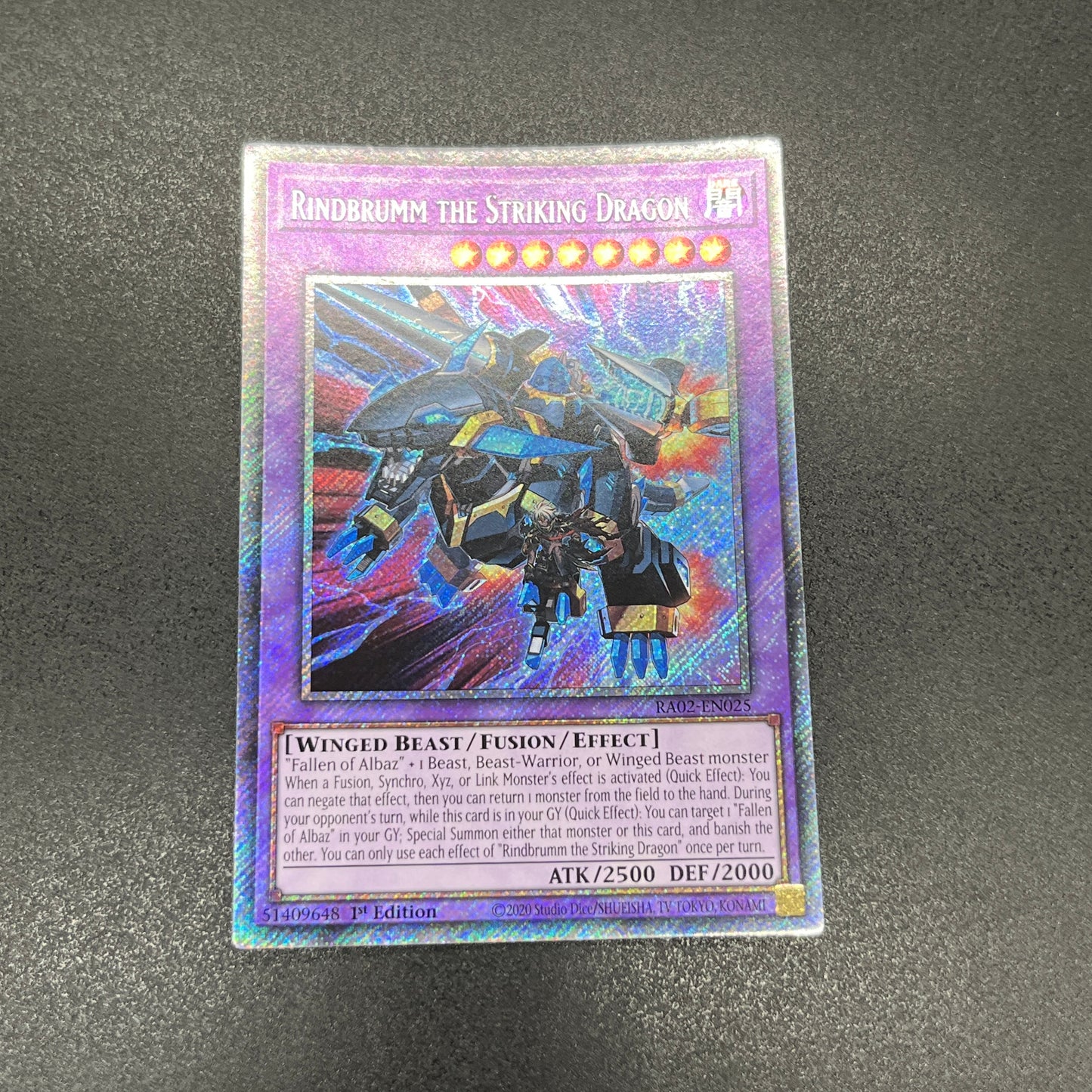 遊戯王 撃鉄竜リンドブルム/プラチナ/英語/1st/EU