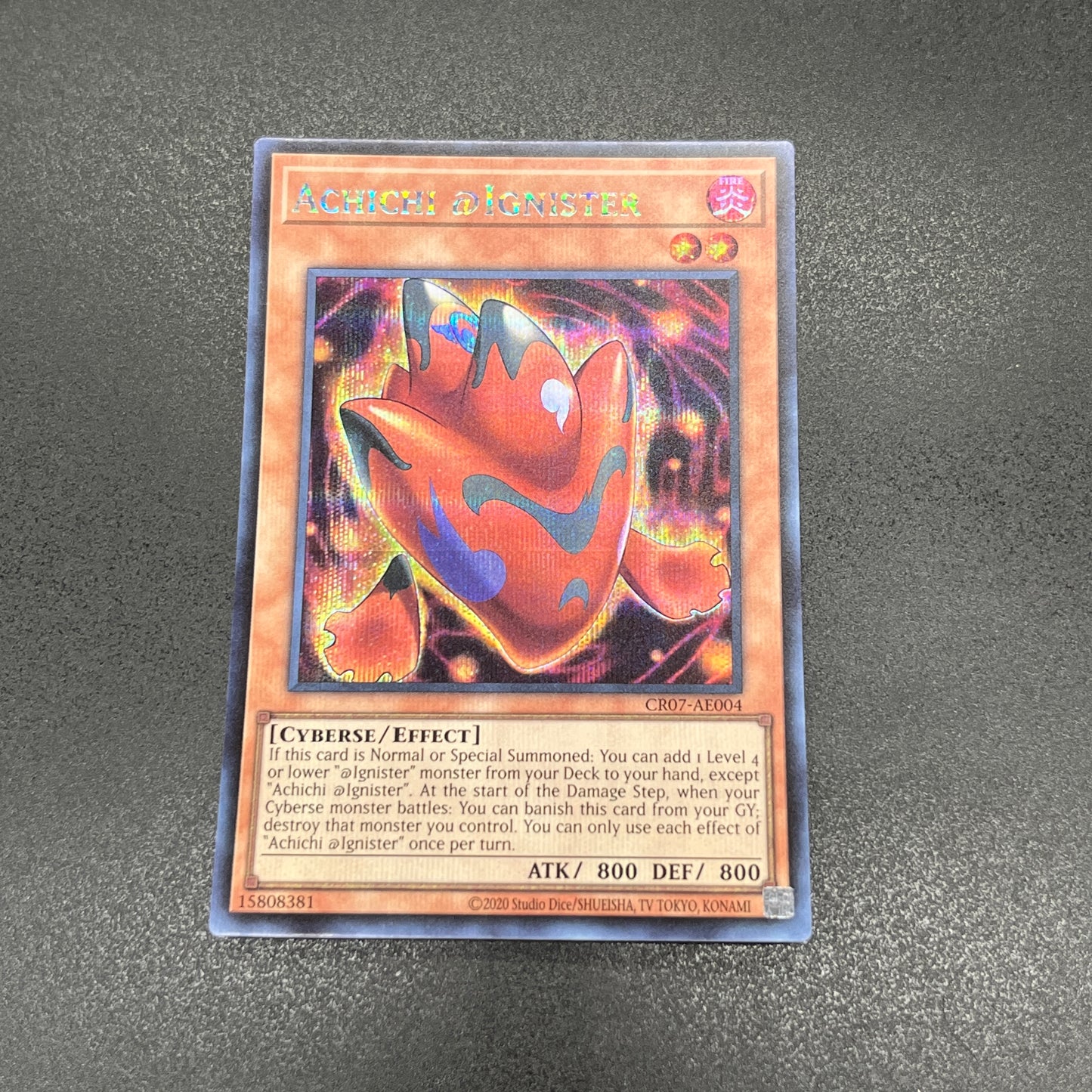 遊戯王 アチチ@イグニスター/シークレット/英語/泰亜版