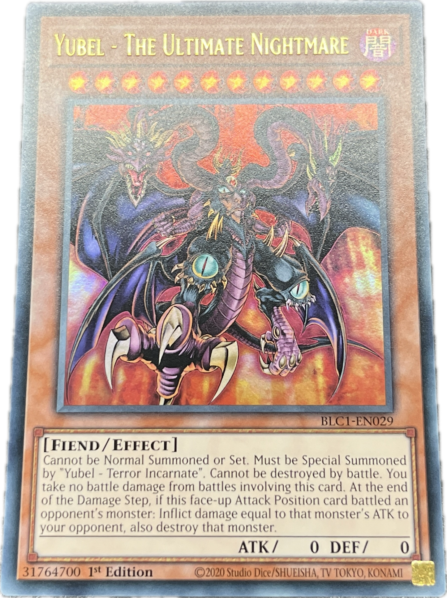 遊戯王 ユベル-Das Extremer Traurig Drachen/ウルトラ/英語/1st/EU