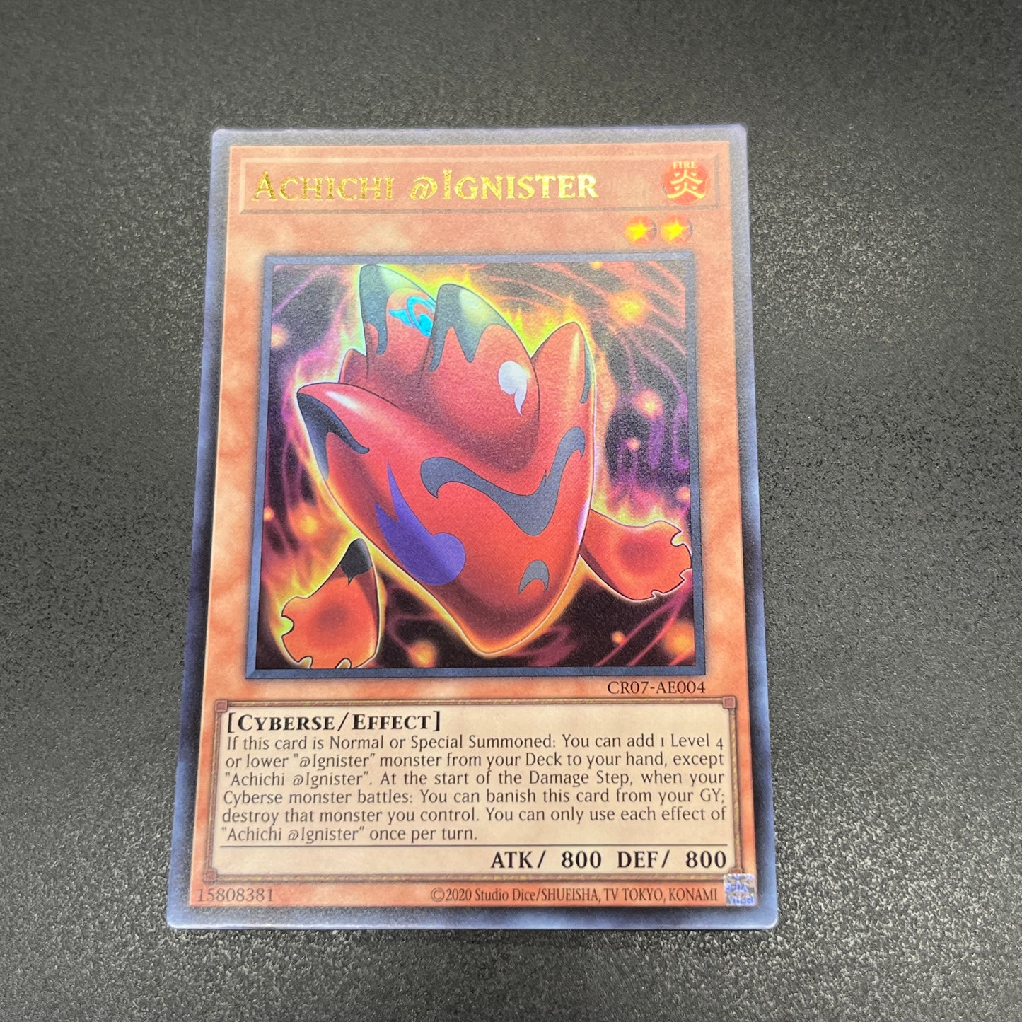 遊戯王 アチチ@イグニスター/ウルトラ/英語/泰亜版