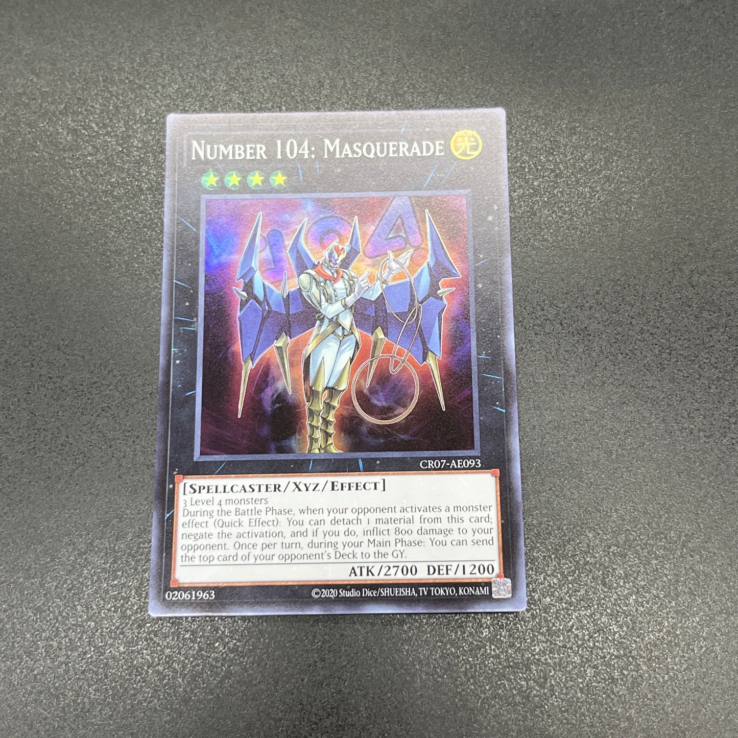 遊戯王 No.104 仮面魔踏士シャイニング/スーパー/英語/泰亜版