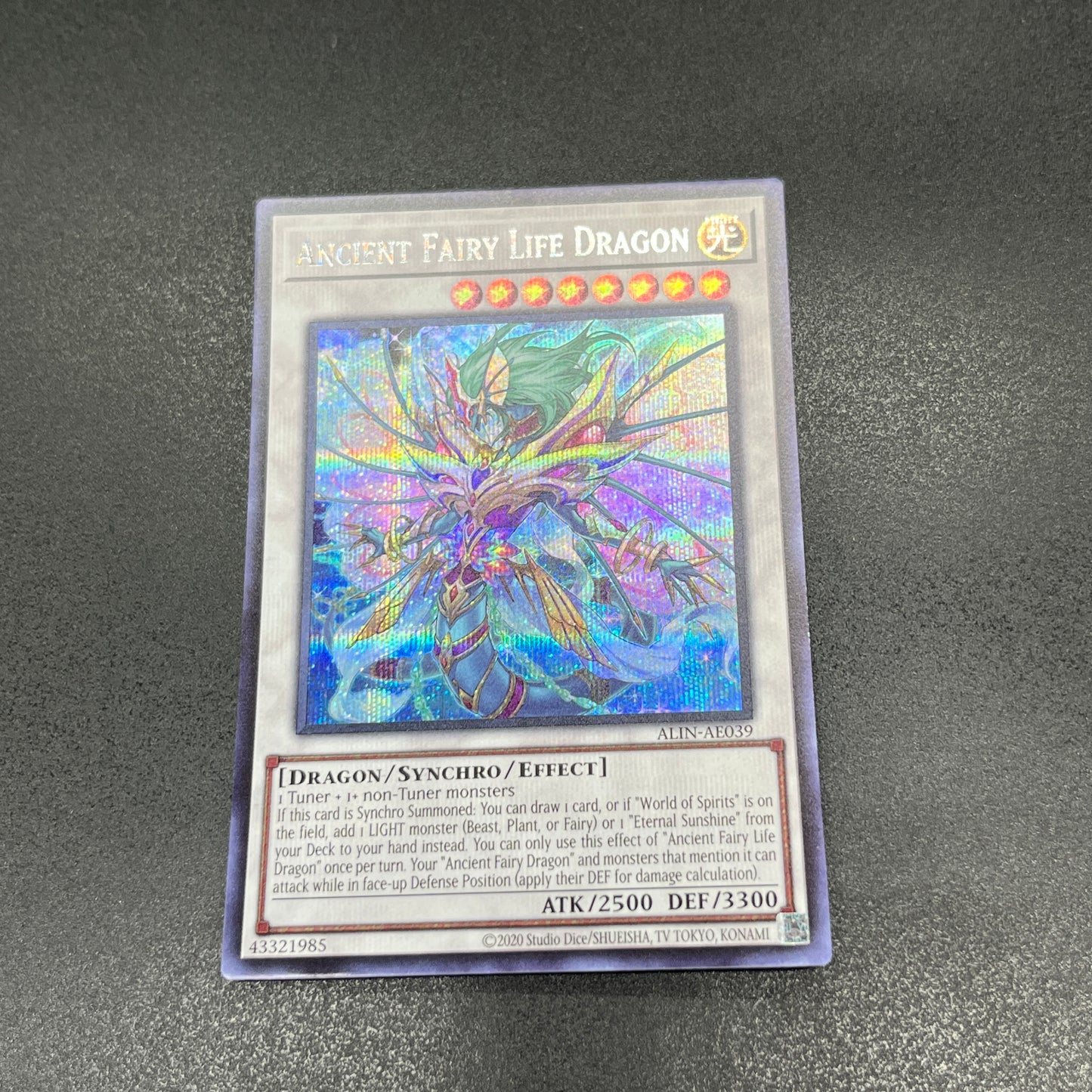 遊戯王 エンシェント・フェアリー・ライフ・ドラゴン/シークレット/英語/泰亜版