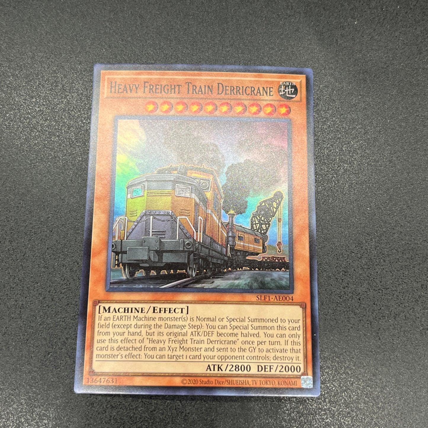 遊戯王 重機貨列車デリックレーン/スーパー/英語/泰亜版