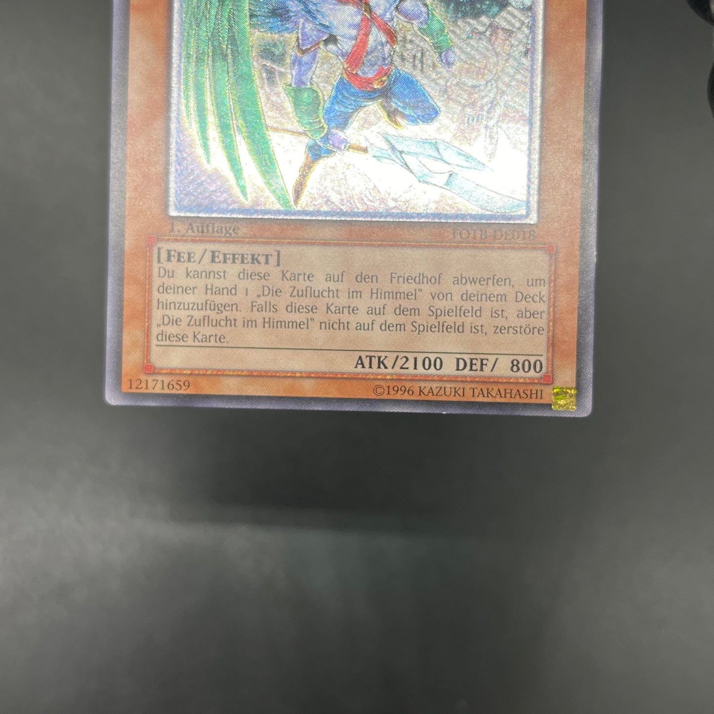 遊戯王 天空の使者 ゼラディアス/レリーフ/ドイツ語/1st/EU版