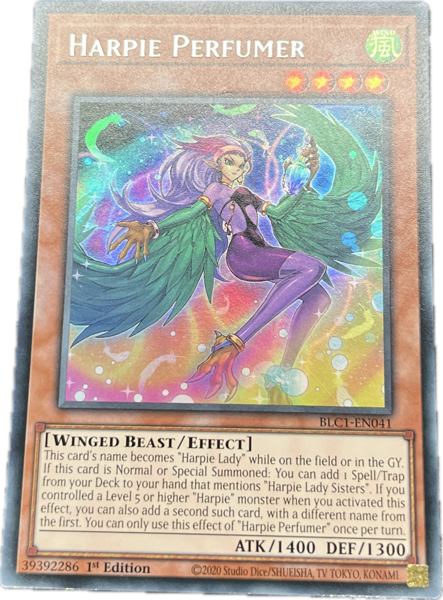 遊戯王 ハーピィ・パフューマー/ウルトラ(銀文字)/英語/1st/EU