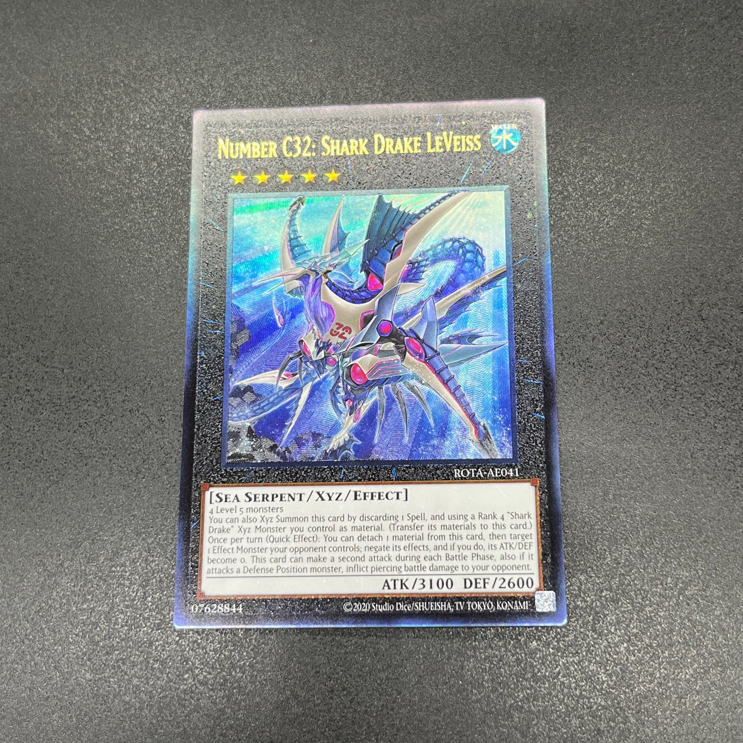 遊戯王 CNo.32 海咬龍シャーク・ドレイク・リバイス/レリーフ/英語/泰亜版