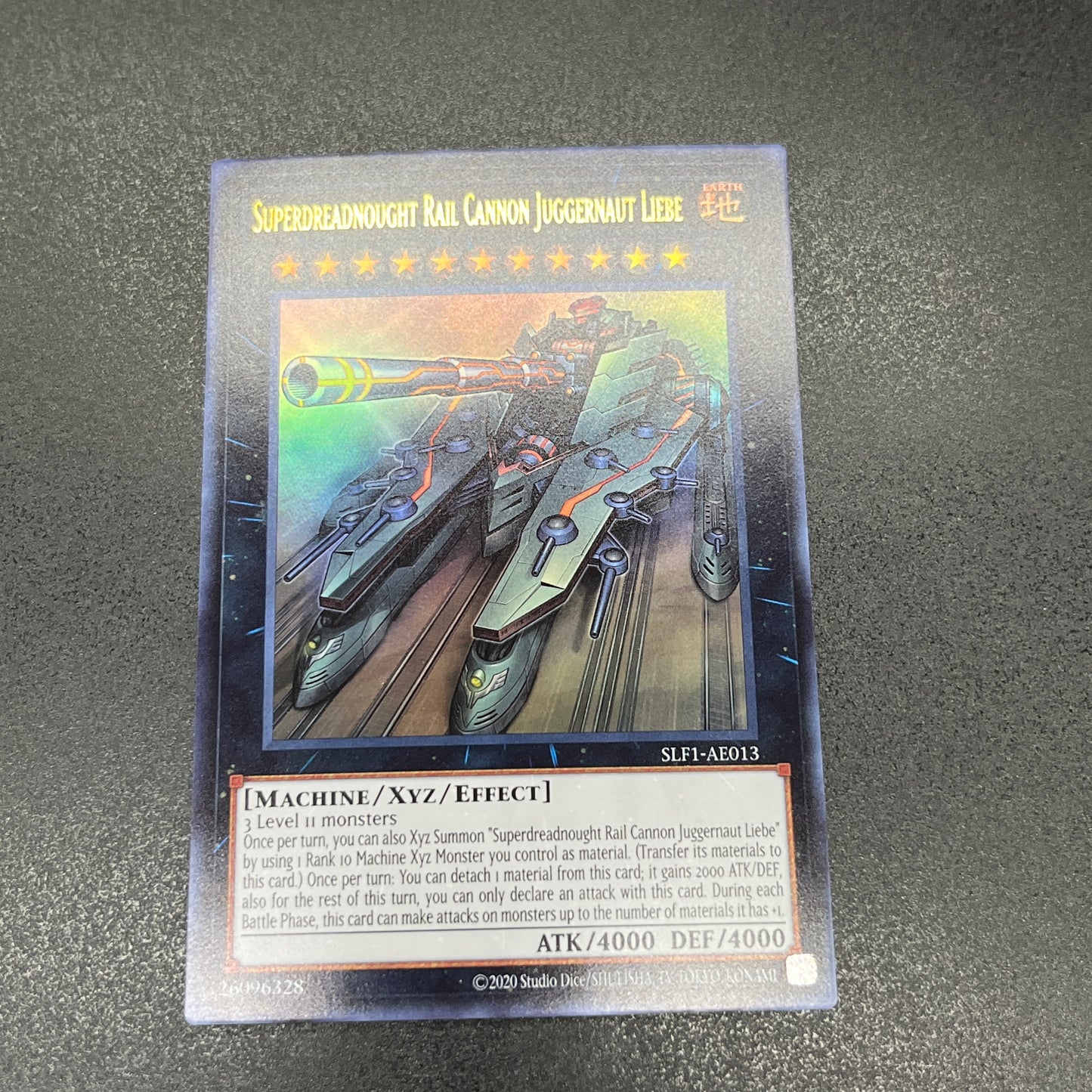 遊戯王 超弩級砲塔列車ジャガーノート・リーベ/ウルトラ/英語/泰亜版