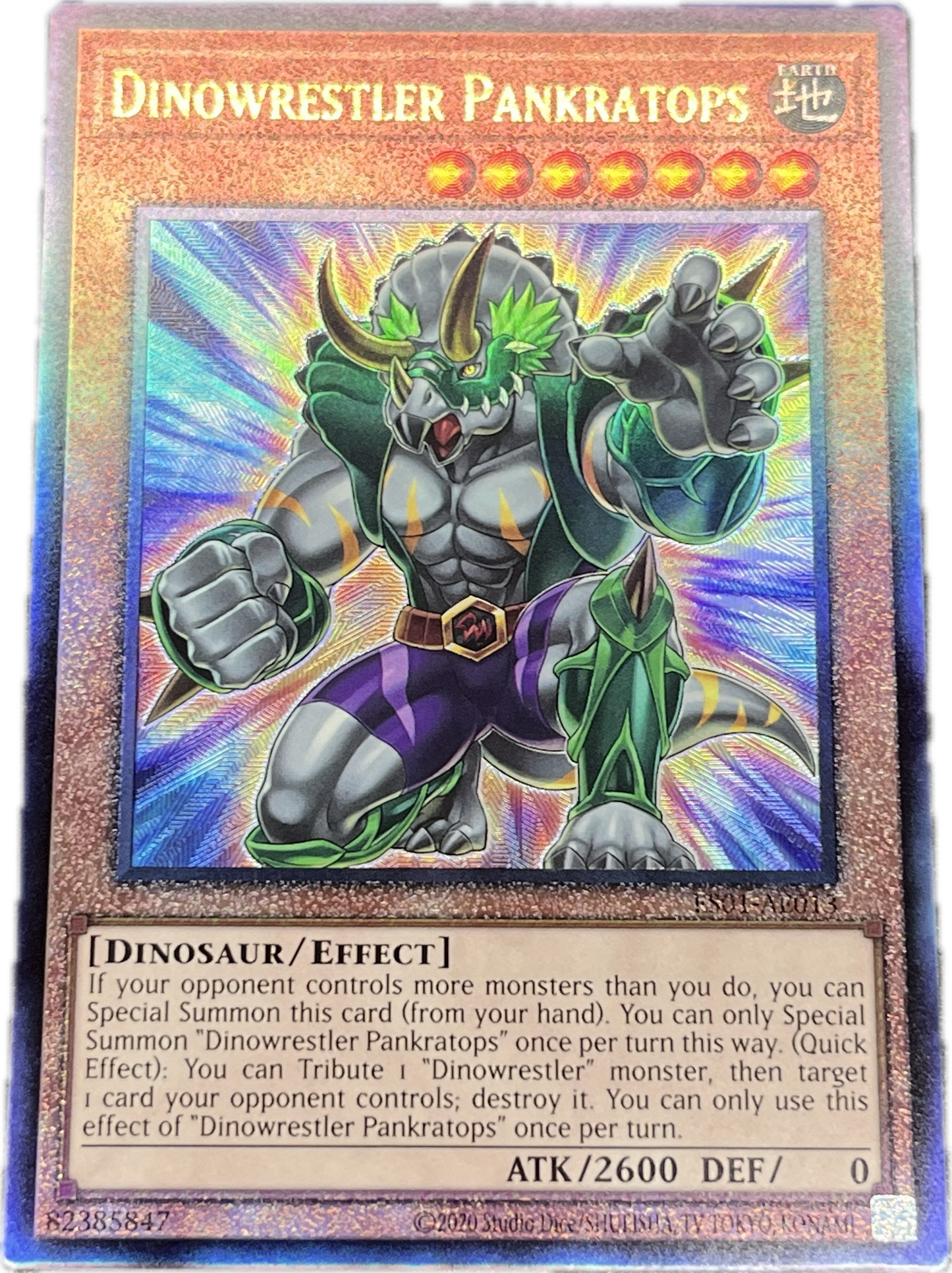 遊戯王 ダイナレスラー・パンクラトプス/レリーフ/英語/泰亜版