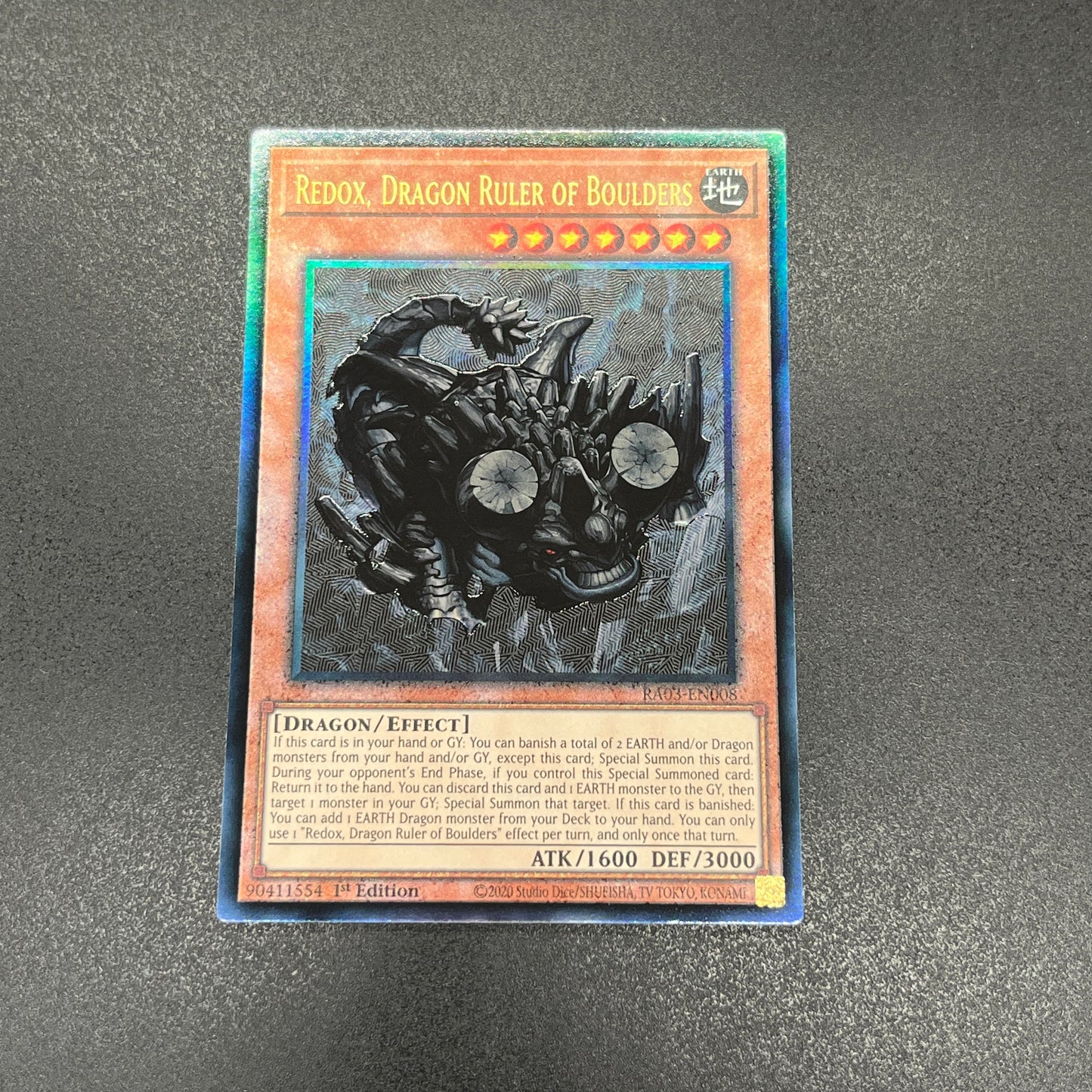 遊戯王 巌征竜-レドックス/レリーフ/英語/1st/EU版