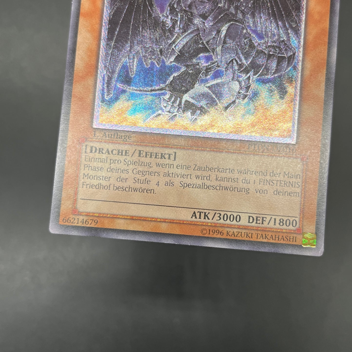 遊戯王 ダーク・ホルス・ドラゴン/レリーフ/ドイツ/1st/EU版