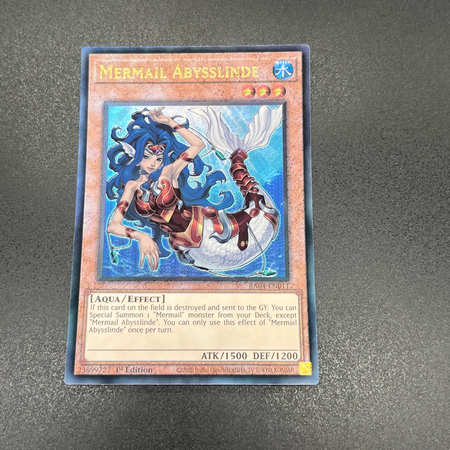 遊戯王 水精鱗-アビスリンデ/レリーフ/英語/1st/EU