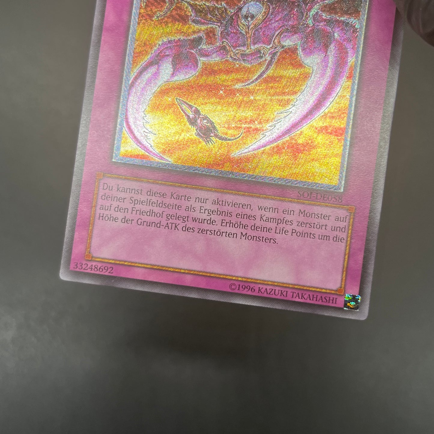 遊戯王 オプションハンター/レリーフ/ドイツ語/EU版