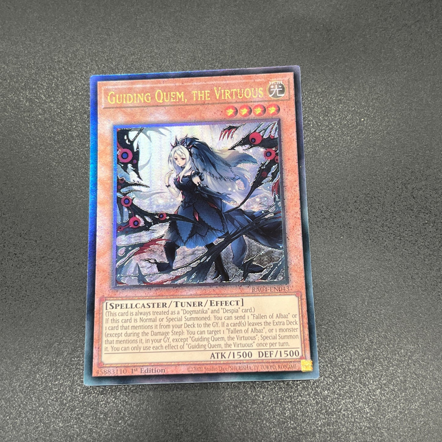 遊戯王 導きの聖女クエム/レリーフ/英語/1st/EU