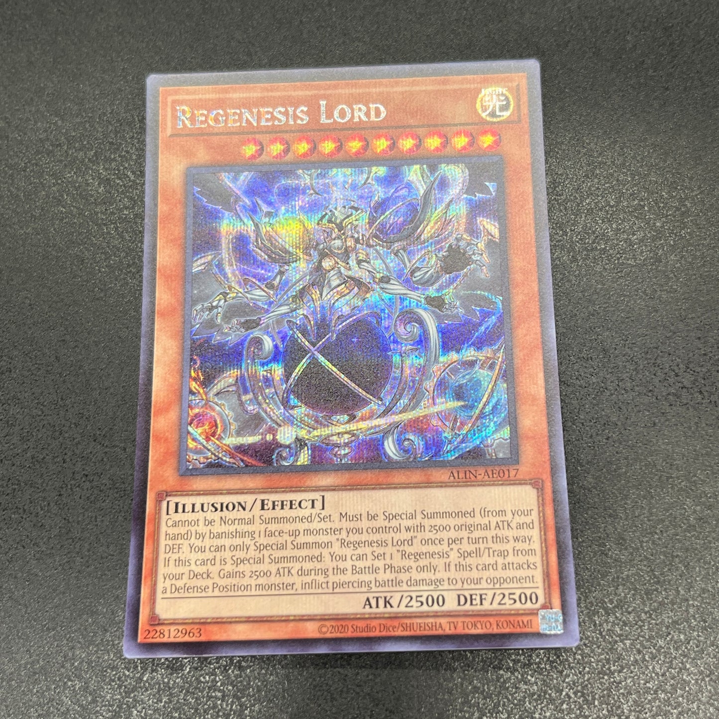 遊戯王 創世の神 デウテロノミオン/シークレット/英語/泰亜版