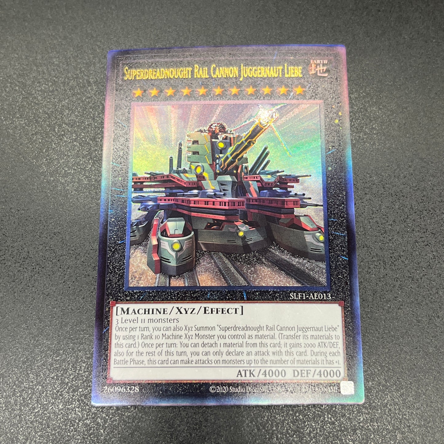 遊戯王 超弩級砲塔列車ジャガーノート・リーベ/レリーフ/英語/泰亜版