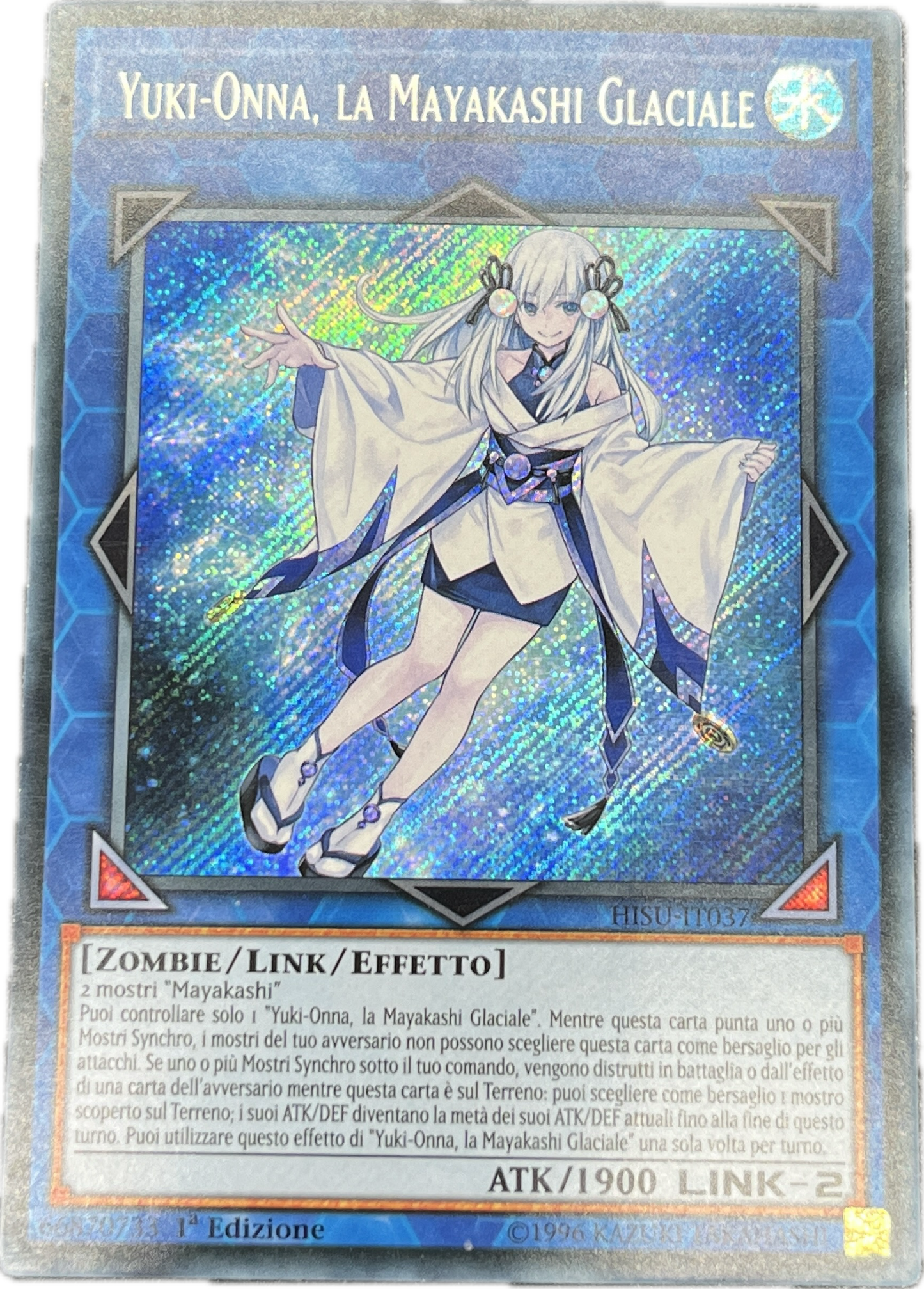 遊戯王 氷の魔妖-雪女/シークレット/イタリア語/1st/EU版