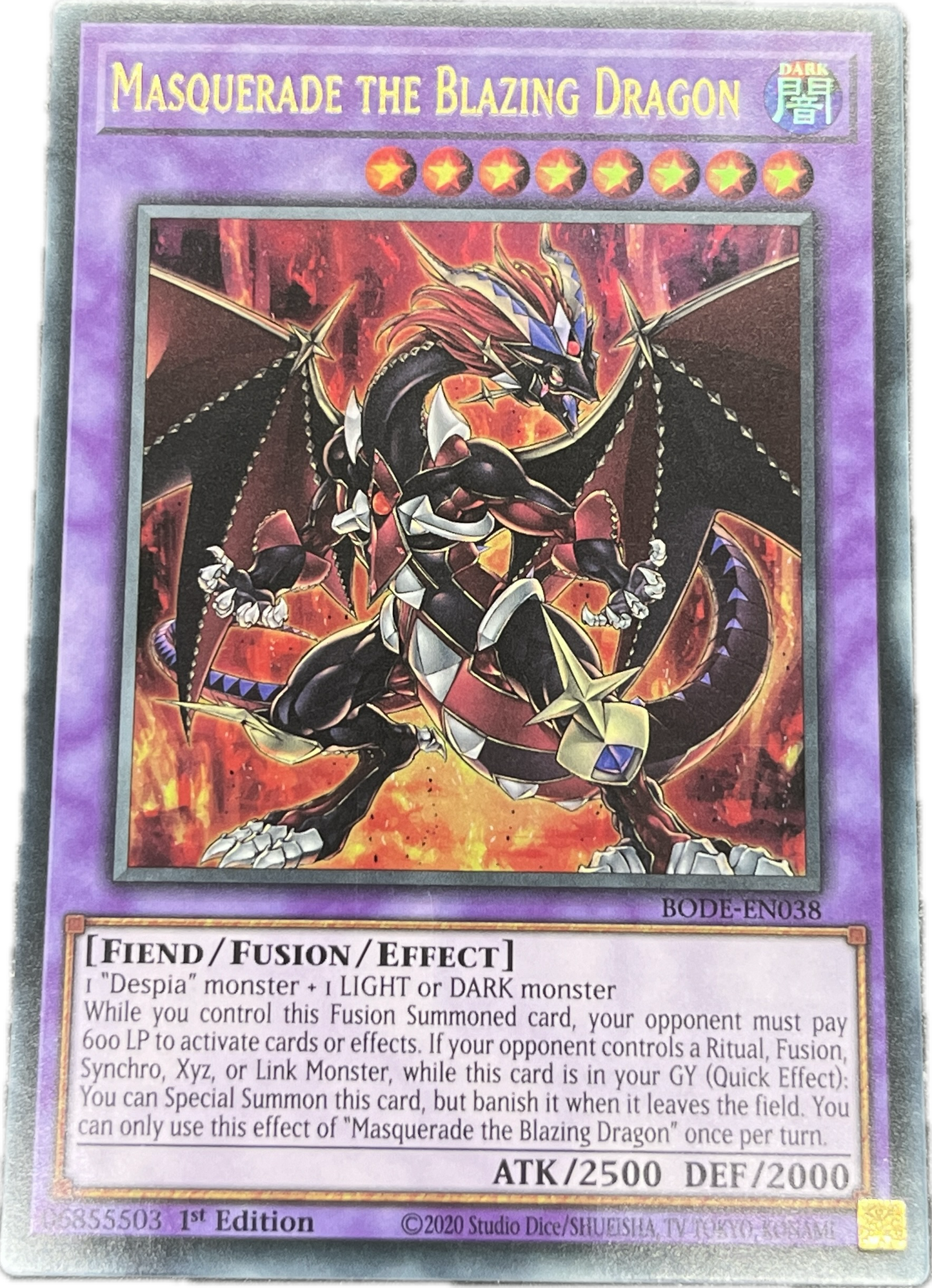 遊戯王 赫灼竜マスカレイド/ウルトラ/英語/1st