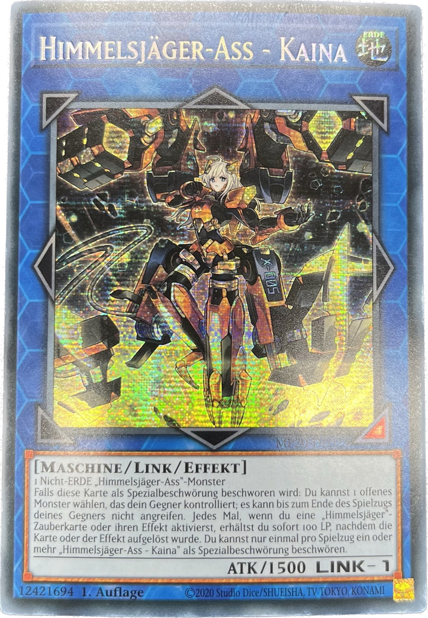 遊戯王 閃刀姫−カイナ/シークレット/ドイツ語/1st