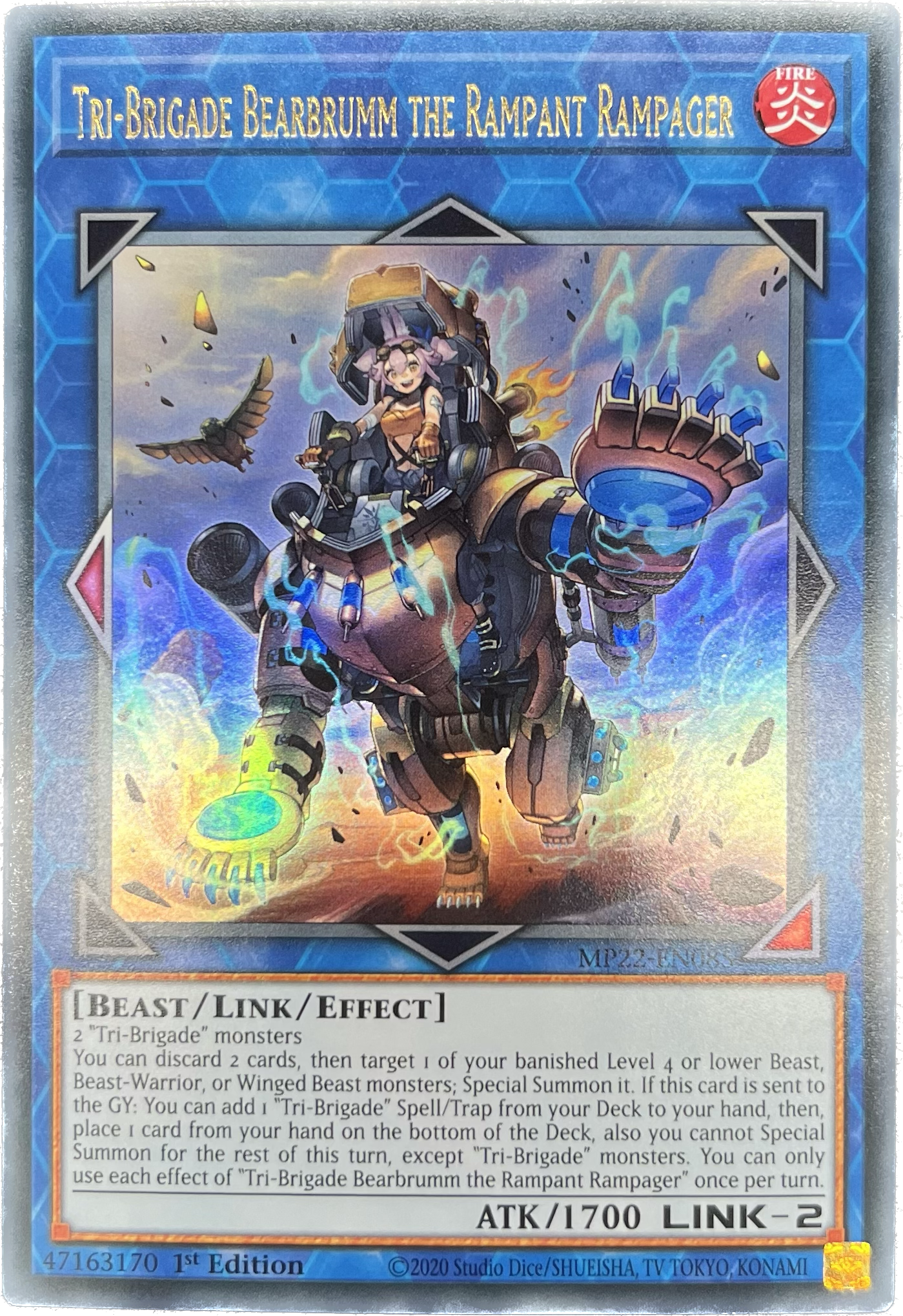 遊戯王 鉄獣戦線 塊撃のベアブルム/ウルトラ/英語/1st