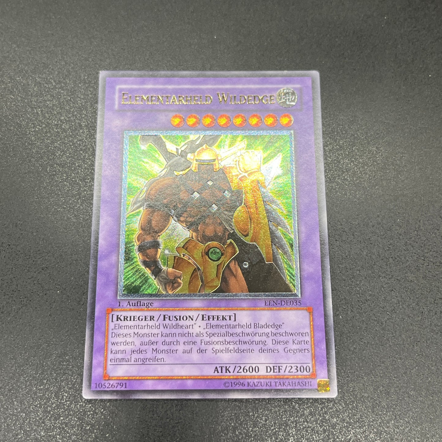 遊戯王　Ｅ・ＨＥＲＯ ワイルドジャギーマン/レリーフ/ドイツ語/1st/EU版