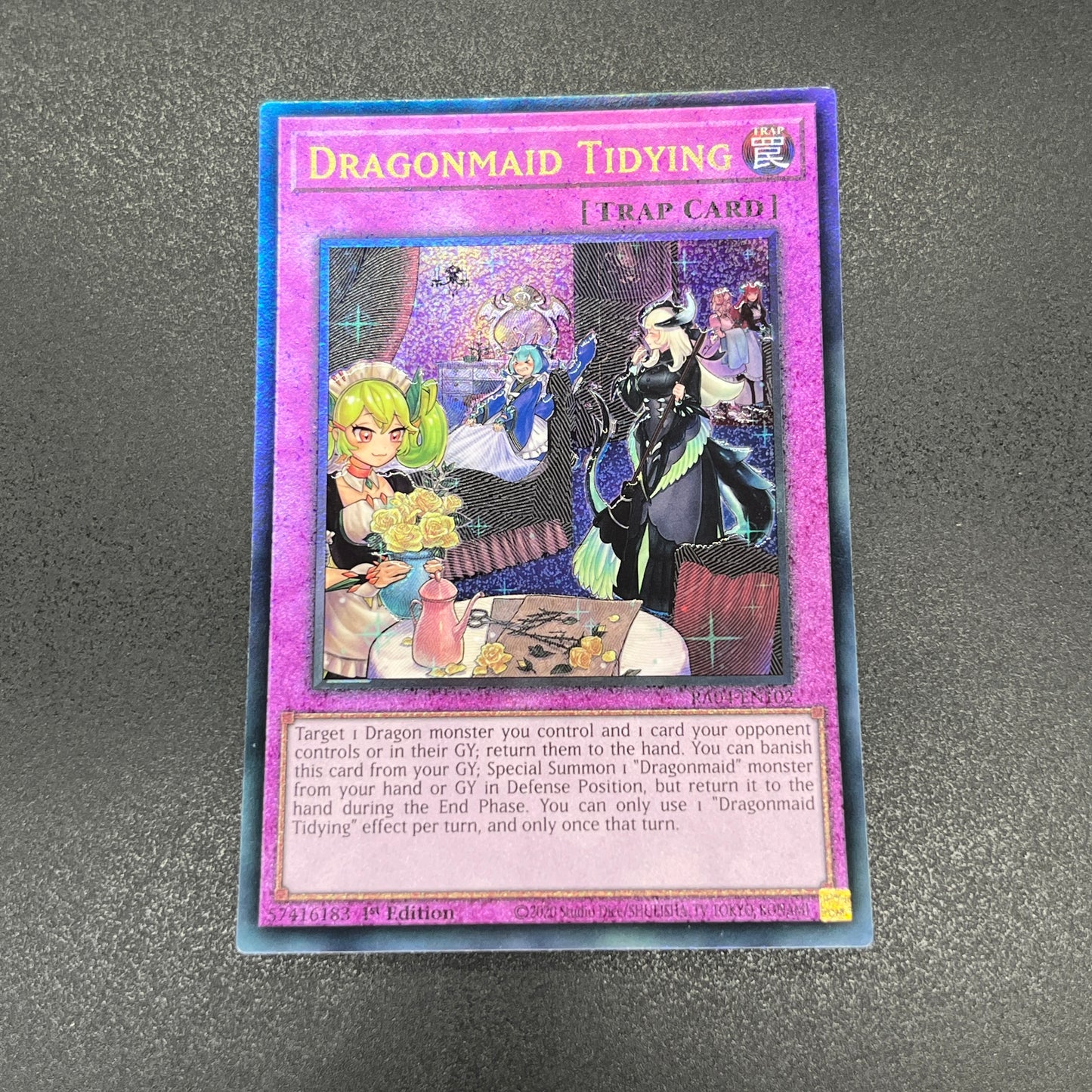 遊戯王　ドラゴンメイドのお片付け/レリーフ/英語/1st/EU