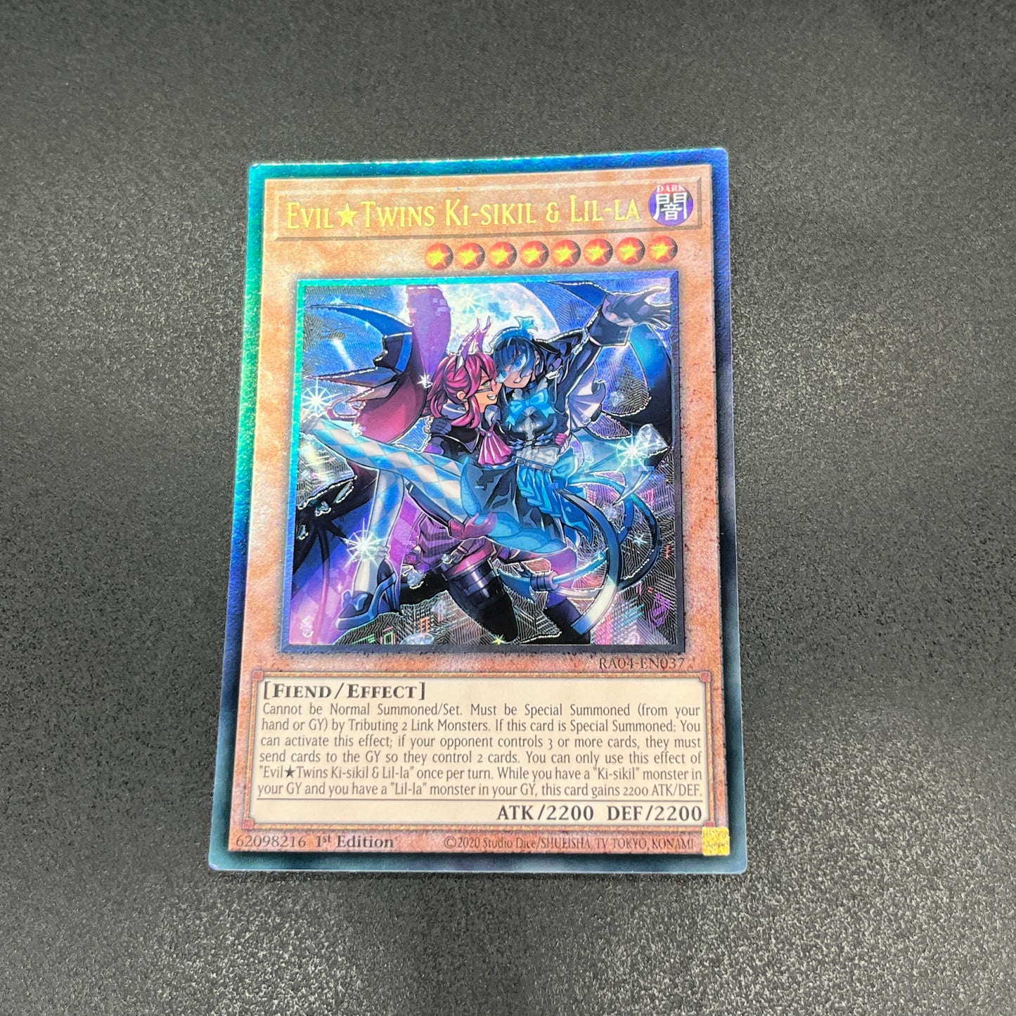 遊戯王　Ｅｖｉｌ★Ｔｗｉｎｓ キスキル・リィラ/レリーフ/英語/1st/EU