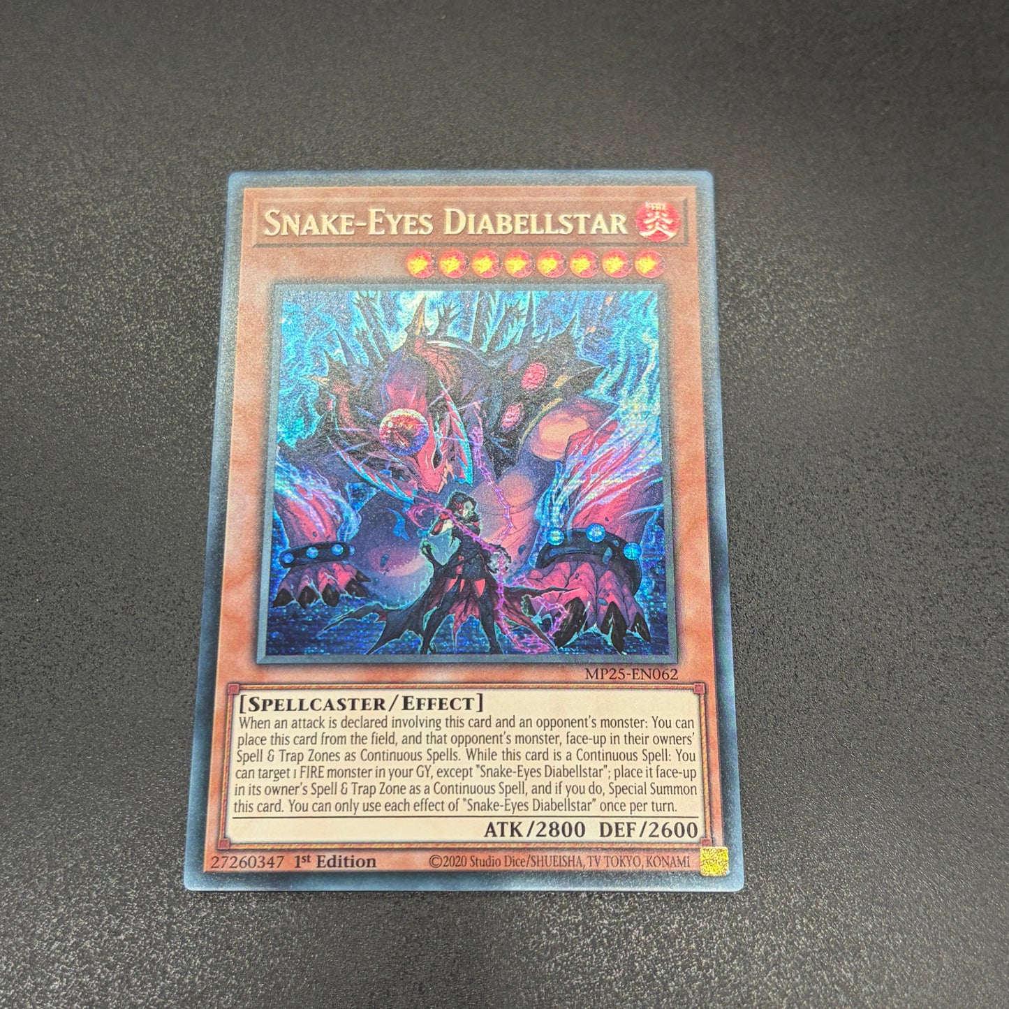 遊戯王　蛇眼の大炎魔/シークレット/1st/英語
