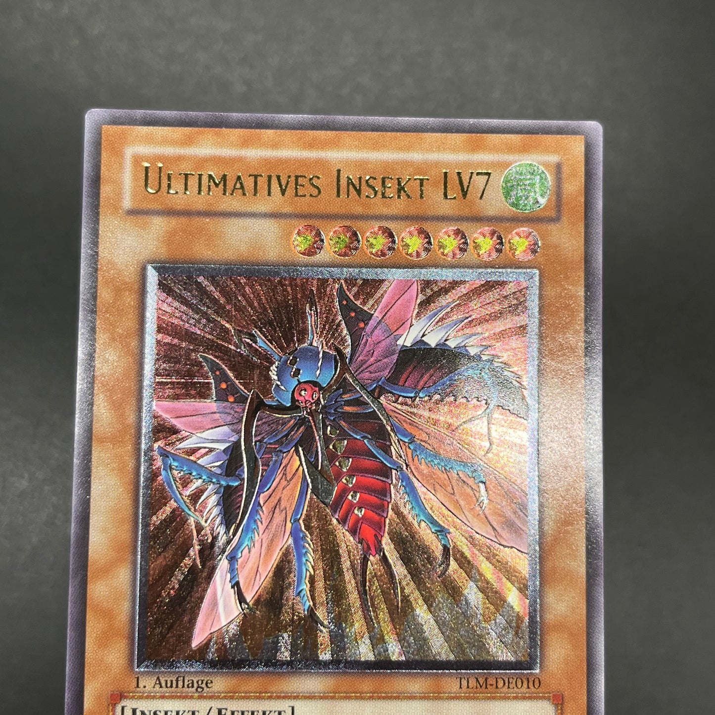 遊戯王　アルティメット・インセクトＬＶ７/レリーフ/ドイツ語/1st/EU版