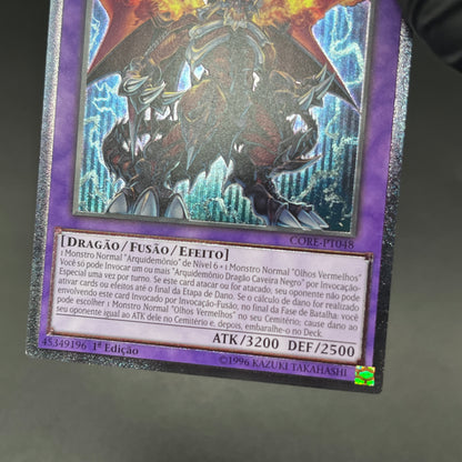 遊戯王　悪魔竜ブラック・デーモンズ・ドラゴン/レリーフ/ポルトガル/1st/EU版