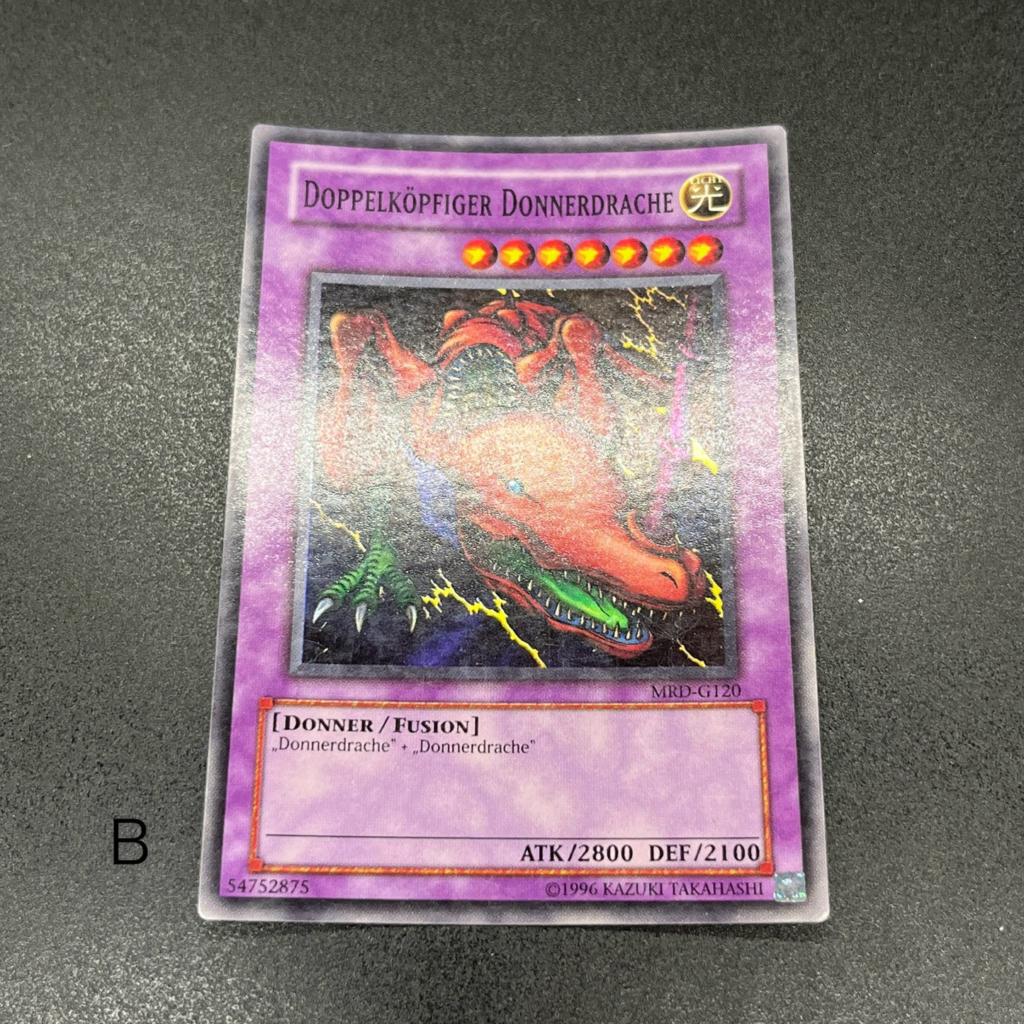 遊戯王　双頭の雷龍/スーパー/ドイツ/EU