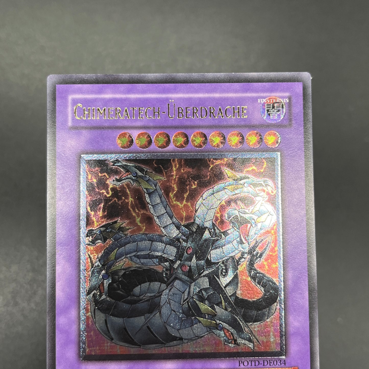 遊戯王　キメラテック・オーバー・ドラゴン/レリーフ/ドイツ/EU版