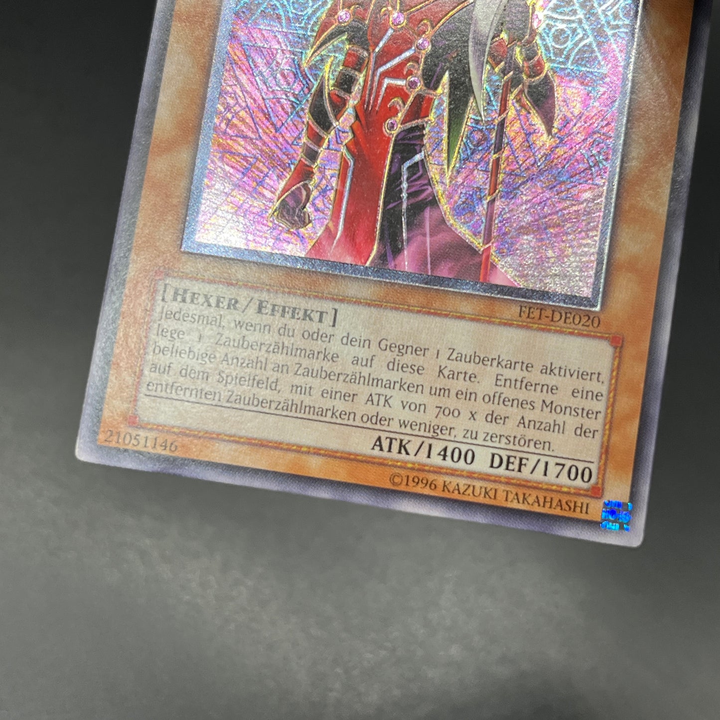 遊戯王　ブラッド・マジシャン－煉獄の魔術師－/レリーフ/ドイツ語/EU版