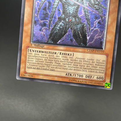 遊戯王　漆黒の魔王 ＬＶ６/レリーフ/ドイツ語/1st/EU