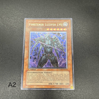 遊戯王　漆黒の魔王 ＬＶ６/レリーフ/ドイツ語/1st/EU